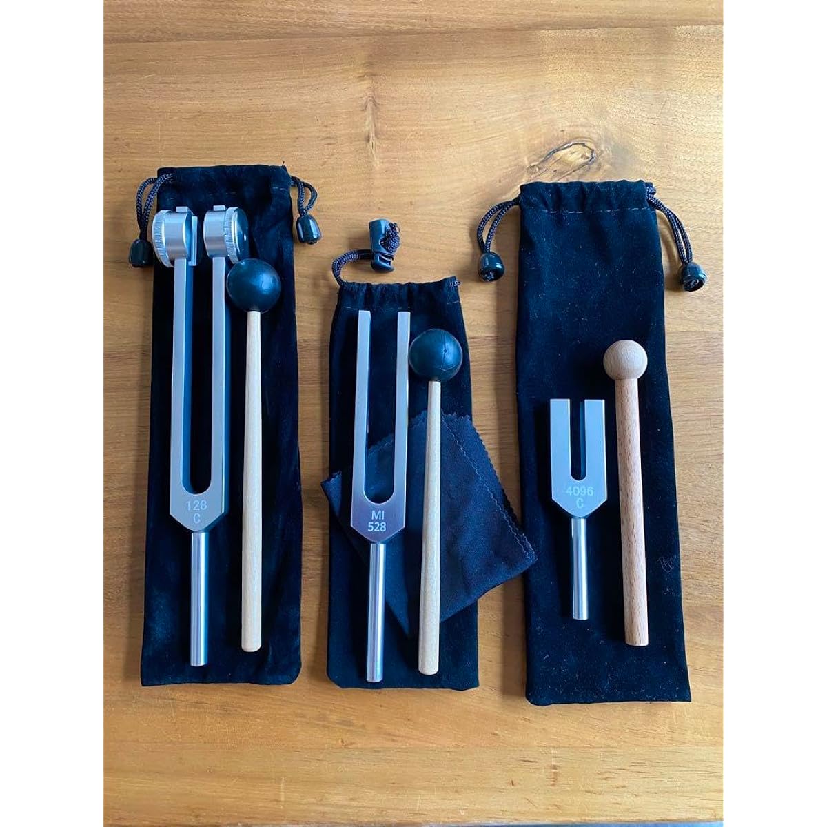 Tuning fork 128Hz 528Hz 4096Hz set