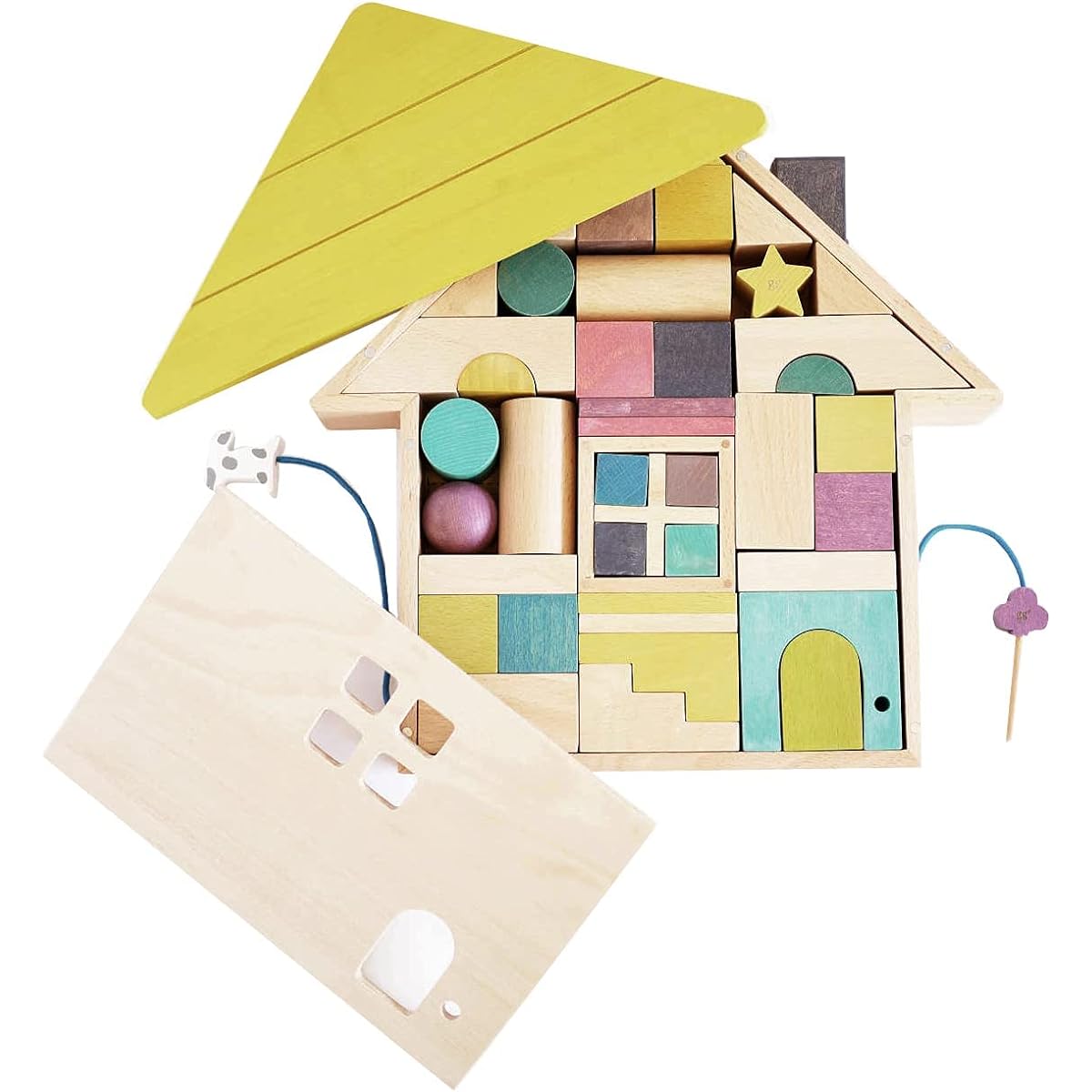 gg* (Jiji) tsumiki building blocks set, wooden building blocks, sound toys, educational toys, boys and girls, birthday, Christmas, present, kiko+