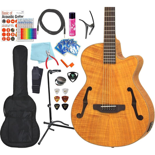 ARIA FET-F2 STBR Acoustic-Electric Guitar, Beginner, Acoustic Guitar, 17-piece Set [98765]