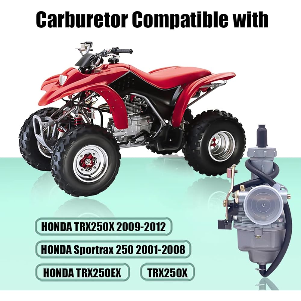 Auto-Moto new carburetor Honda Sportrax 250 (2001-2008), TRX250X (2009-2012), TRX250EX TRX250X