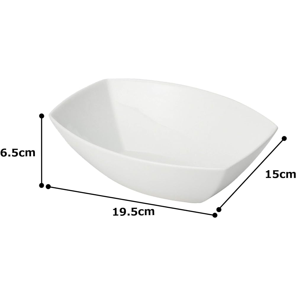 NARUMI Bowl Plate Opera White 19.5cm Microwave Warmable 50827-3529