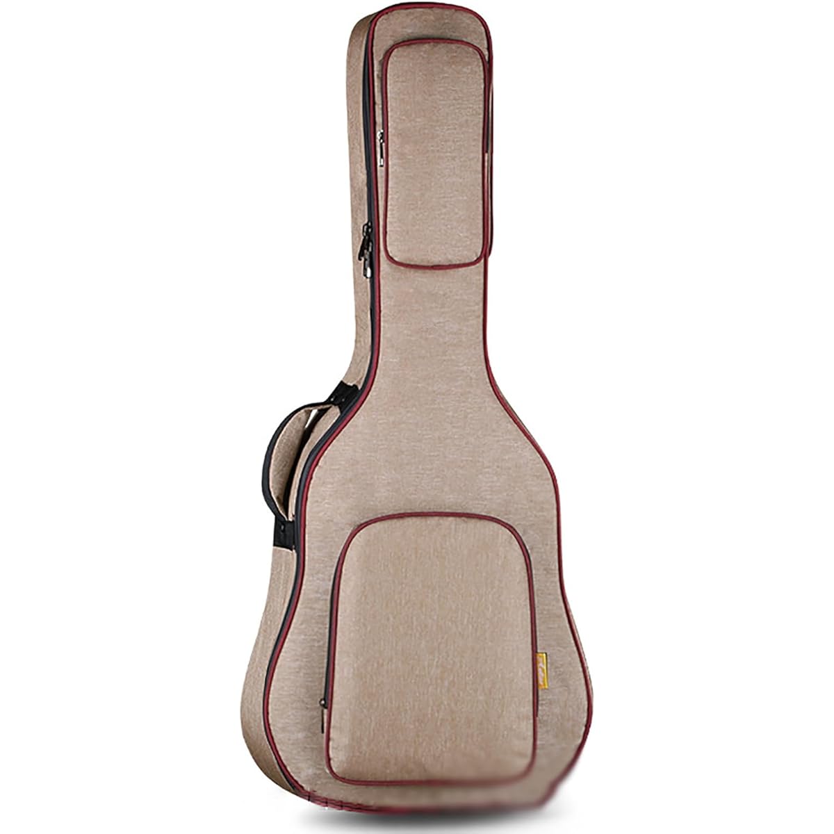 Guitar Case Lightweight Gig Bag Guitar Bag Thick Shoulder Fork Guitar Backpack Musical Instrument Bag (Color: Coffee, Size: One size)