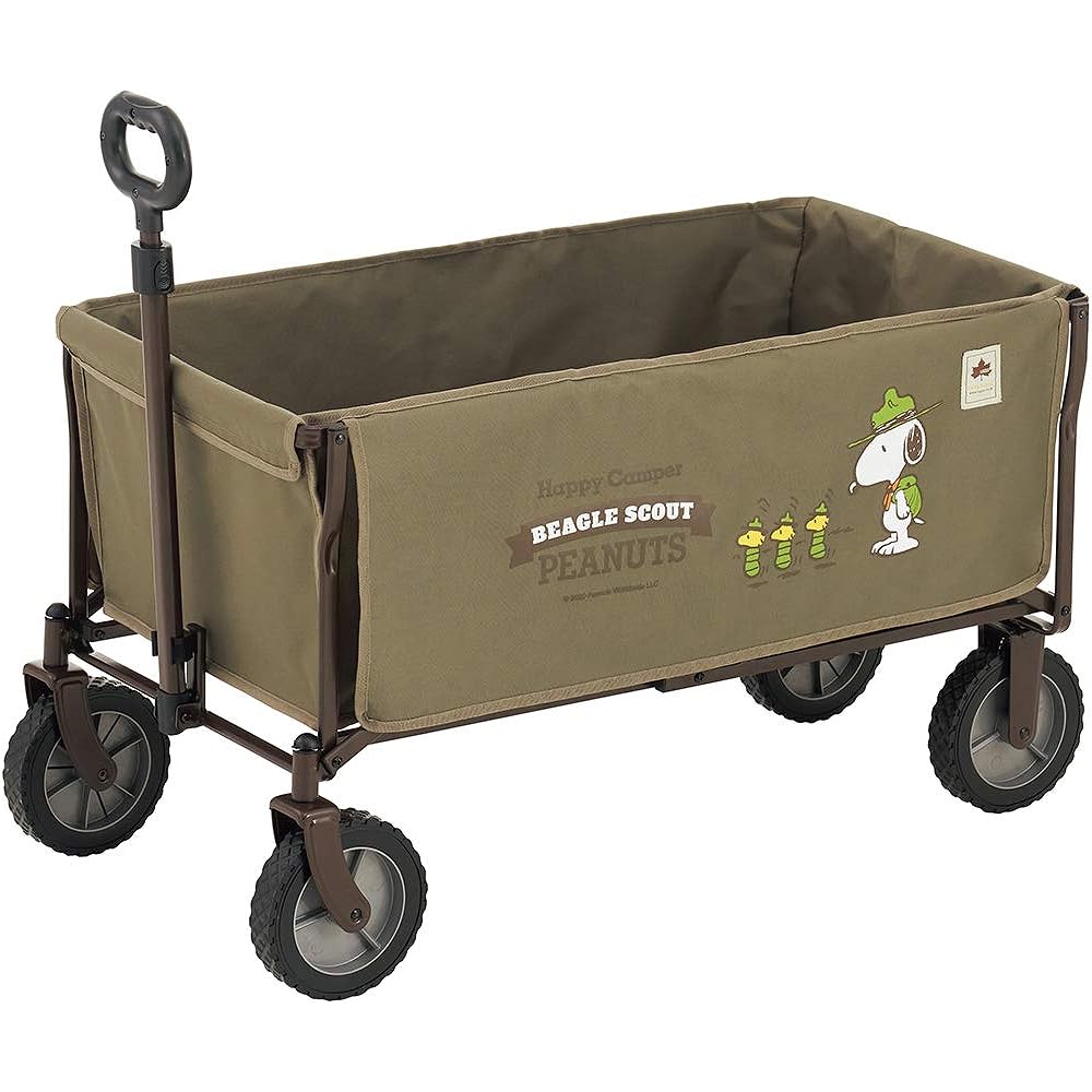 LOGOS SNOOPY (washable) carry cart 86001087 Khaki (approx.) Width 100 x Depth 51 x Height 56 cm