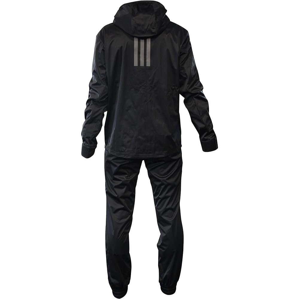 adidas Sauna Suit HYDRO Men's Top and Bottom Set Black //Adidas Hydro Sauna Suit Running Jogging Detox (M (Japanese Size L))