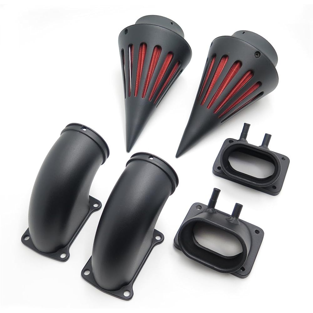 HTT Motorcycle Billet Aluminum Cone Spike Air Cleaner Kit Intake Filter Suzuki Boulevard M109 (All Years) GBK-A HTT