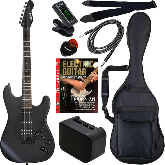 SELDER Electric Guitar Stratocaster Type Sakura Musical Instruments Original STC-04/BB Beginner Introductory Limited Set