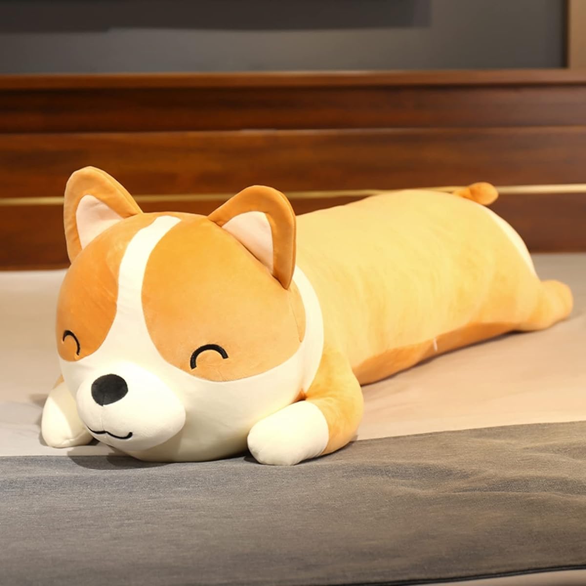 Dog hug pillow, Corgi stuffed animal, huggable toy, 60-120cm, big size, cute, long pipe, adorable, cute, fluffy, soft, highly elastic, nap pillow, soothing, celebration, gift, interior, sleepy, daughter, child