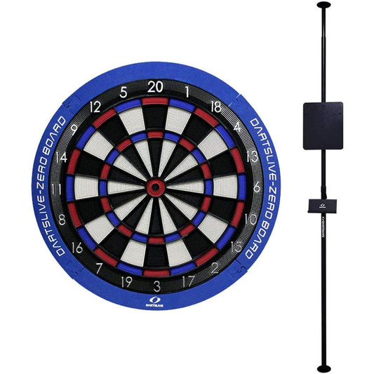 DARTSLIVE-ZERO BOARD Darts Live Zero Board Pole Stand Set Silent 15.5 inch Stand Set