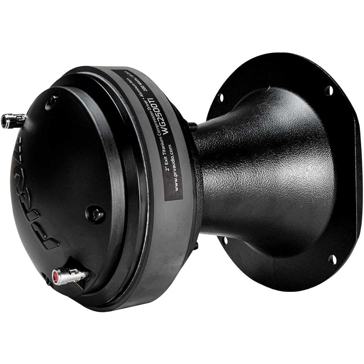PRV AUDIO WG2500Ti Titanium 2" Outlet 8 Ohm 2.5" VC Pro Audio Compression Driver with Aluminum Horn 107dB 100 Watt RMS - Combo