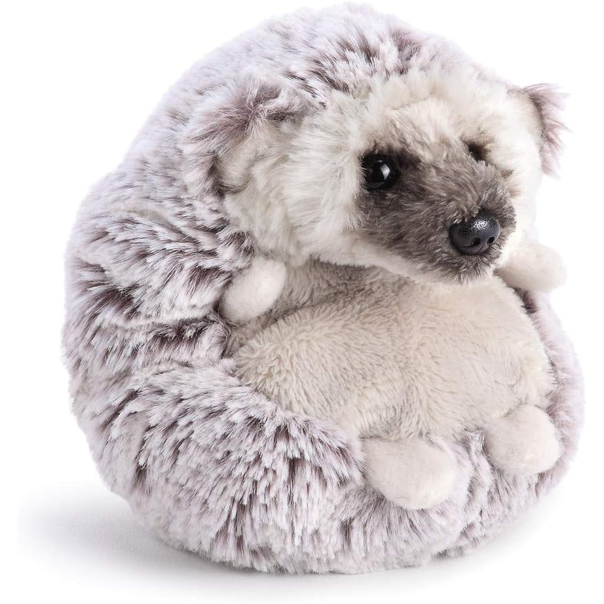 DEMDACO Hedgehog Bean Bag Soft Gray 5" Polyester Fabric Plush