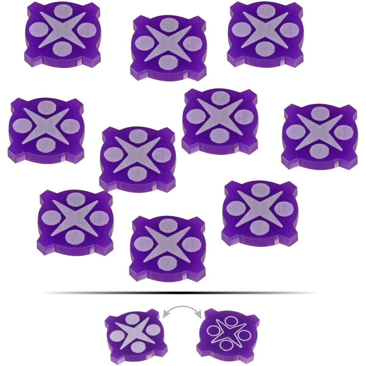 LITKO Space Fighter Second Edition Double-Sided Force Tokens Purple (10)