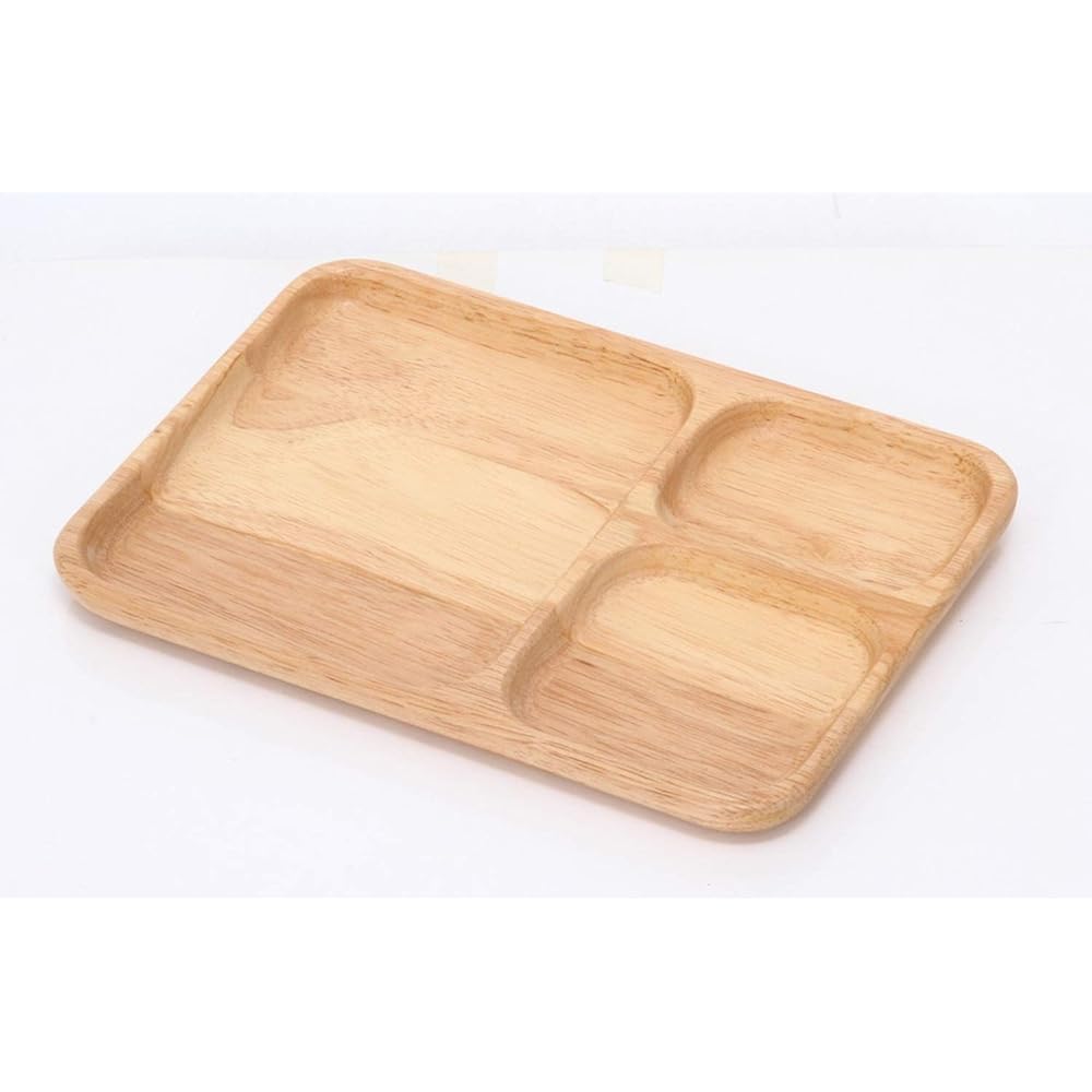 Fujiboeki Lunch Plate Rectangle Plate B Bonheur Natural Width 24 x Depth 17cm Set of 6 24391