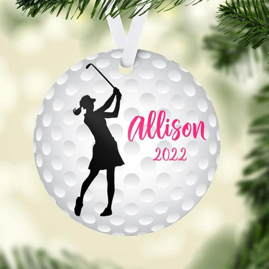 Touber Golf Christmas Ornaments, Custom Ornaments for Golfers, Christmas Ornaments for Golfers, Golf Team Gifts for Golfers, Customizable