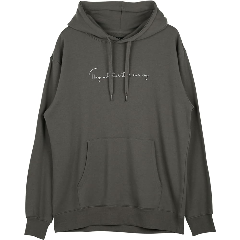 [JIGGYS SHOP] Ziggy's Shop Fleece Print Hoodie | Men's Tops Pullover Sweatshirt Hood Loose Oversize Big Silhouette Autumn Clothes Winter Clothes Spring Clothes Logo Long Sleeve Back Print