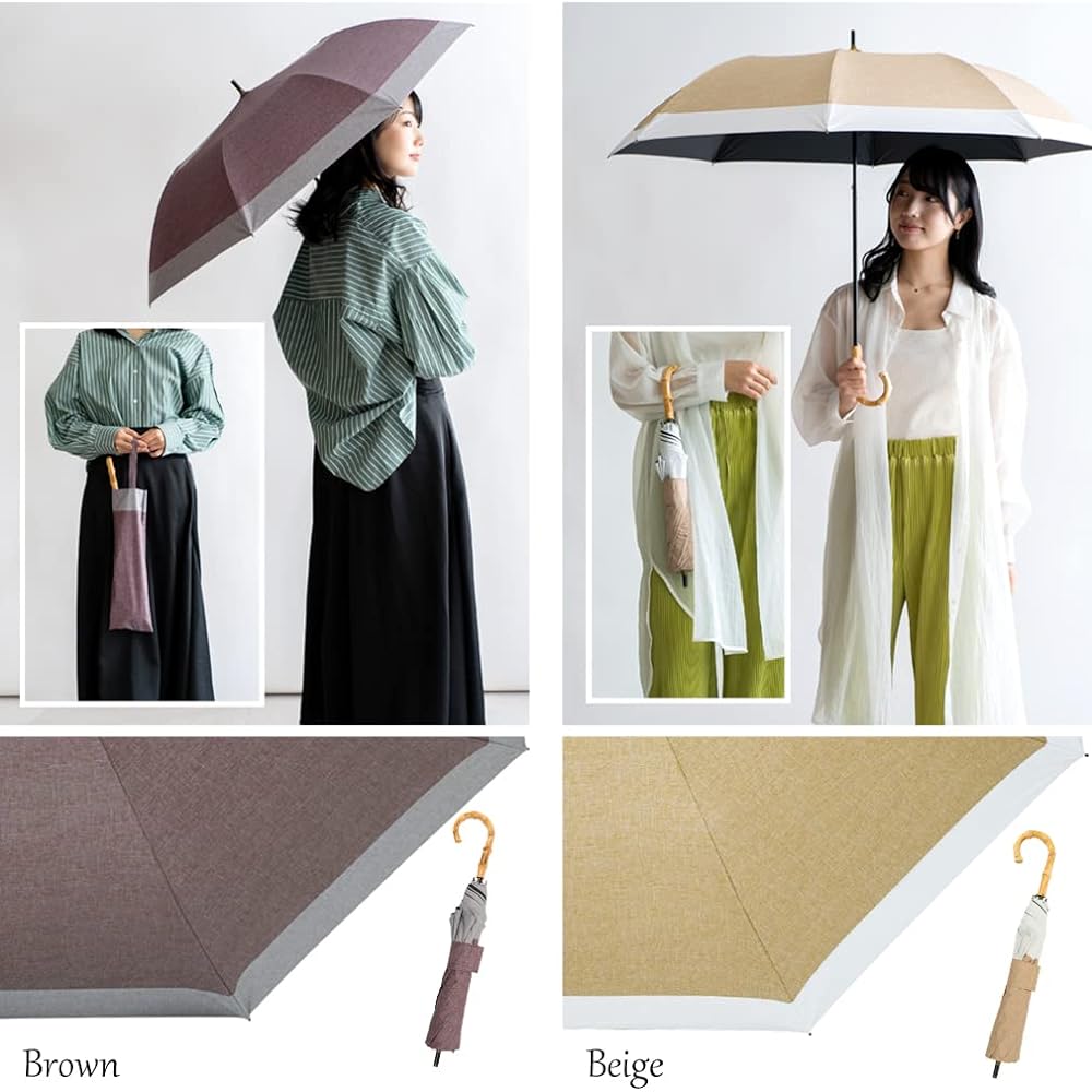 [Vita Felice] Vita Felice Short Wide Umbrella for Both Sunny and Rainy Days (Combi Dungaree Print) Women's vsgz-685z