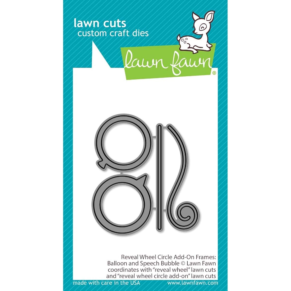 Lawn Cuts Custom Craft Die-Reveal Wheel Add-On Balloon & Bubbles -LF2255