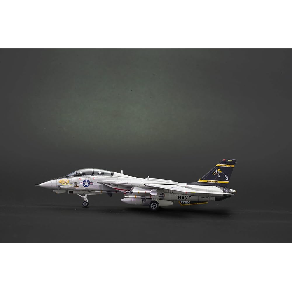 [Aviation Fighters] F-14A Tomcat 453 US Navy 124th Fighter Squadron "Gunfighters" 1989 NJ453 VF-124 BuNo.162591 1/144 scale die-cast finished product model