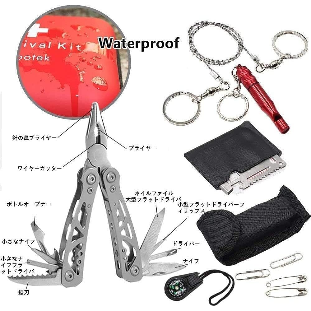 Aokas Outdoor Knife, Folding Knife, Multifunctional Knife, Seatbelt Cutter, with Lip, Convenient Portable Knife, For Cutting Trees, Climbing, Camping, Fishing Survival, Disaster Prevention, Comes with a Special Case