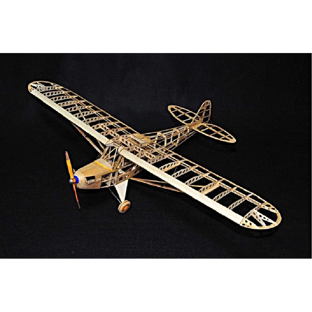 Studio Mid 1/16 Val Flyer Series Piper J3 Cub Rubber Powered Model Airplane Kit BF-005