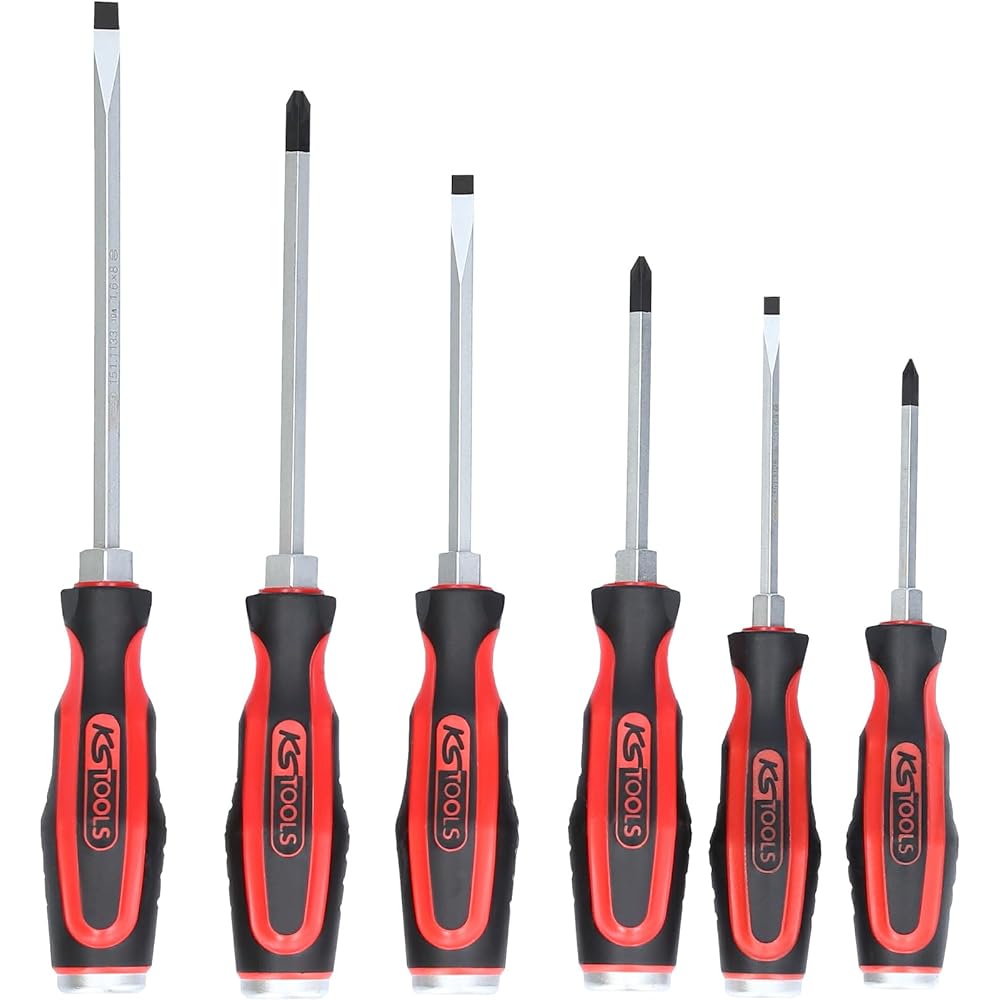 KS TOOLS ERGOTORQUEmax hammer cap screwdriver set 6 pcs slotted PZ ERGOTORQUEmax hammer cap screwdriver set 6 pcs slotted PZ 151.1165