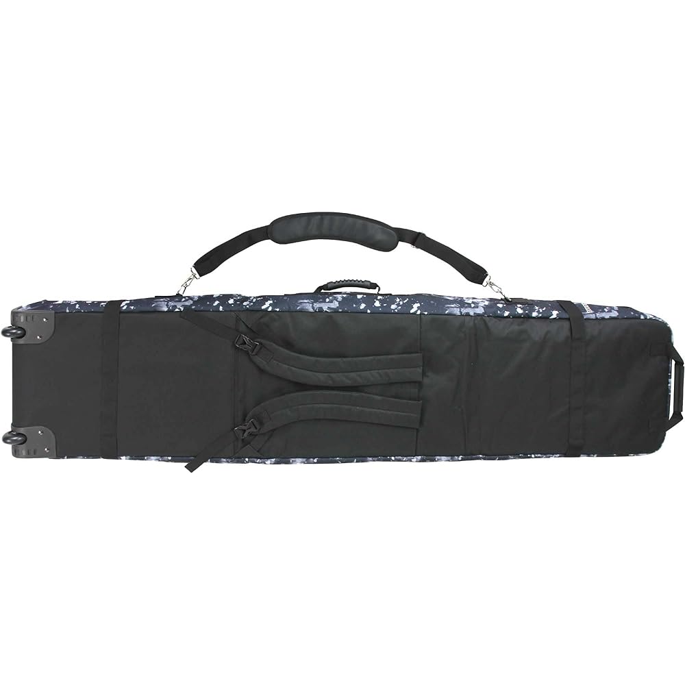 North Coast Board Case with Casters, 3WAY Type Snowboard [Can store clothing, boards, boots, accessories, etc.] [Full-surface cushion pad reduces shock when moving] [Three independent pockets allow you to separate your belongings and store them without g