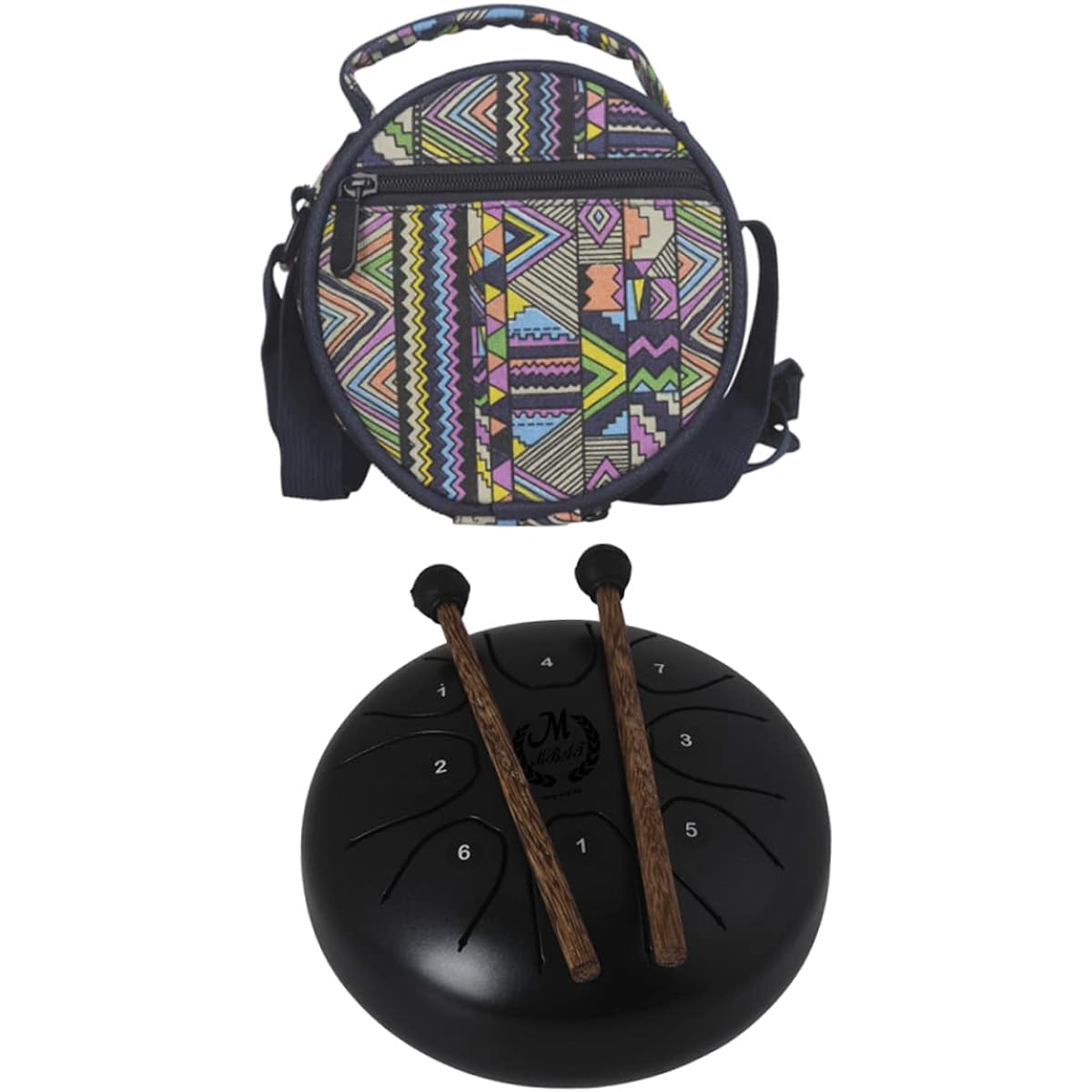 Vaguelly 3 Piece Steel Tongue Drum Pentatonic Drum Mini Steel Drum Mini Drum Tongue Drum Kit Healing Drum C Major Tongue Drum Pearl Tongue Drum C Key Ethereal