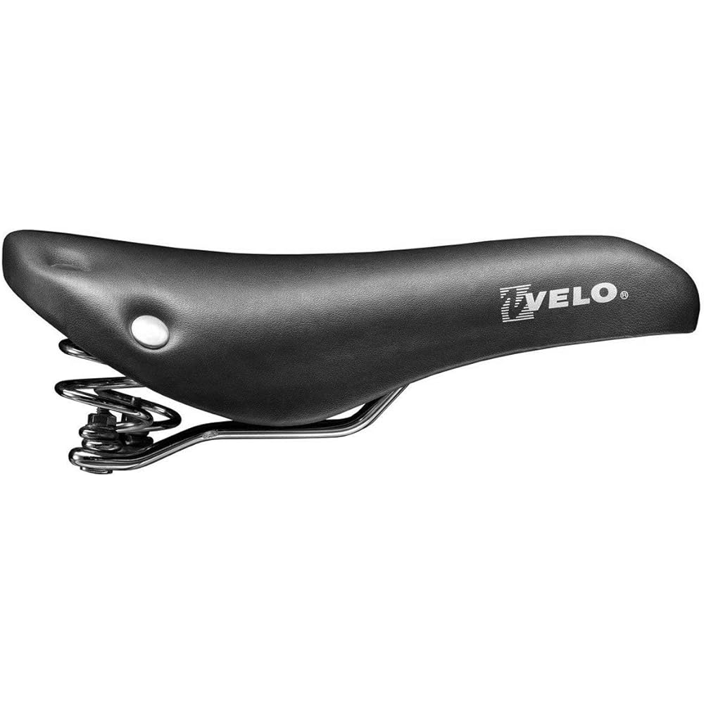 VELO VL-6067 Coil Spring Saddle BLACK SL-OTR-M002
