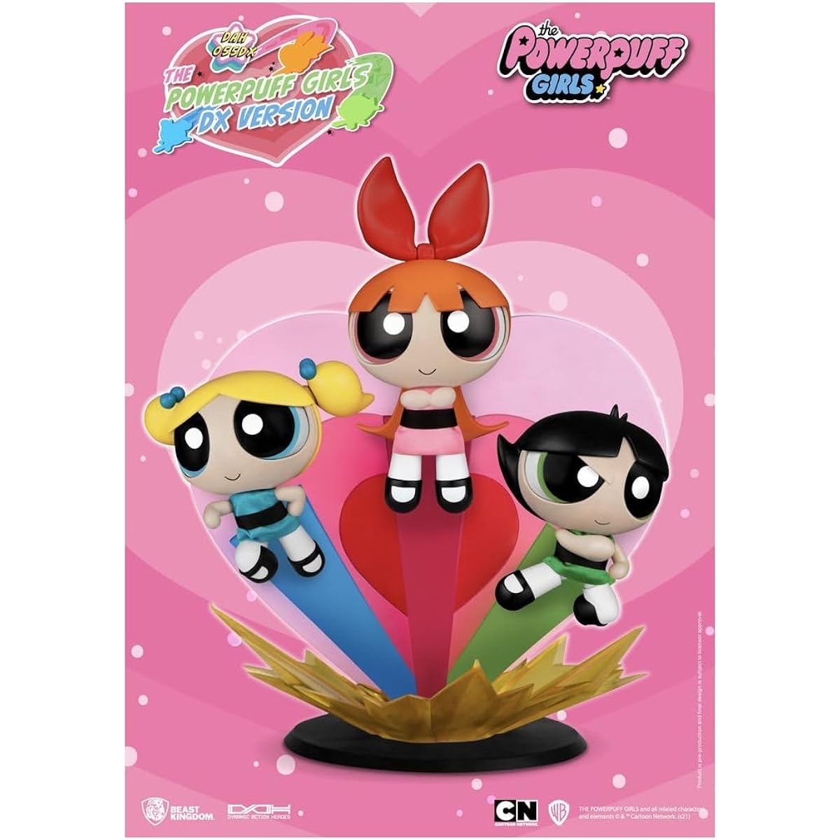 Beast Kingdom – The Powerpuff Girls – Dynamic 8 – Girls Action Figure Set