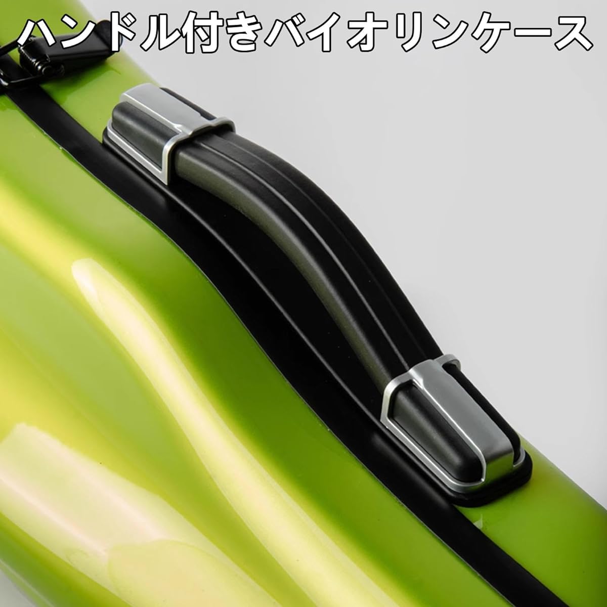 Violin Case, 4/4 Full Size Violin Hard Case, Carbon Fiber Violin Case Backpack, Violin Backpack with Hygrometer, Violin Protection Box Music and Shoulder Rest Pouch with Leather Handle, Accessory Bag, Violin Backpack, Green