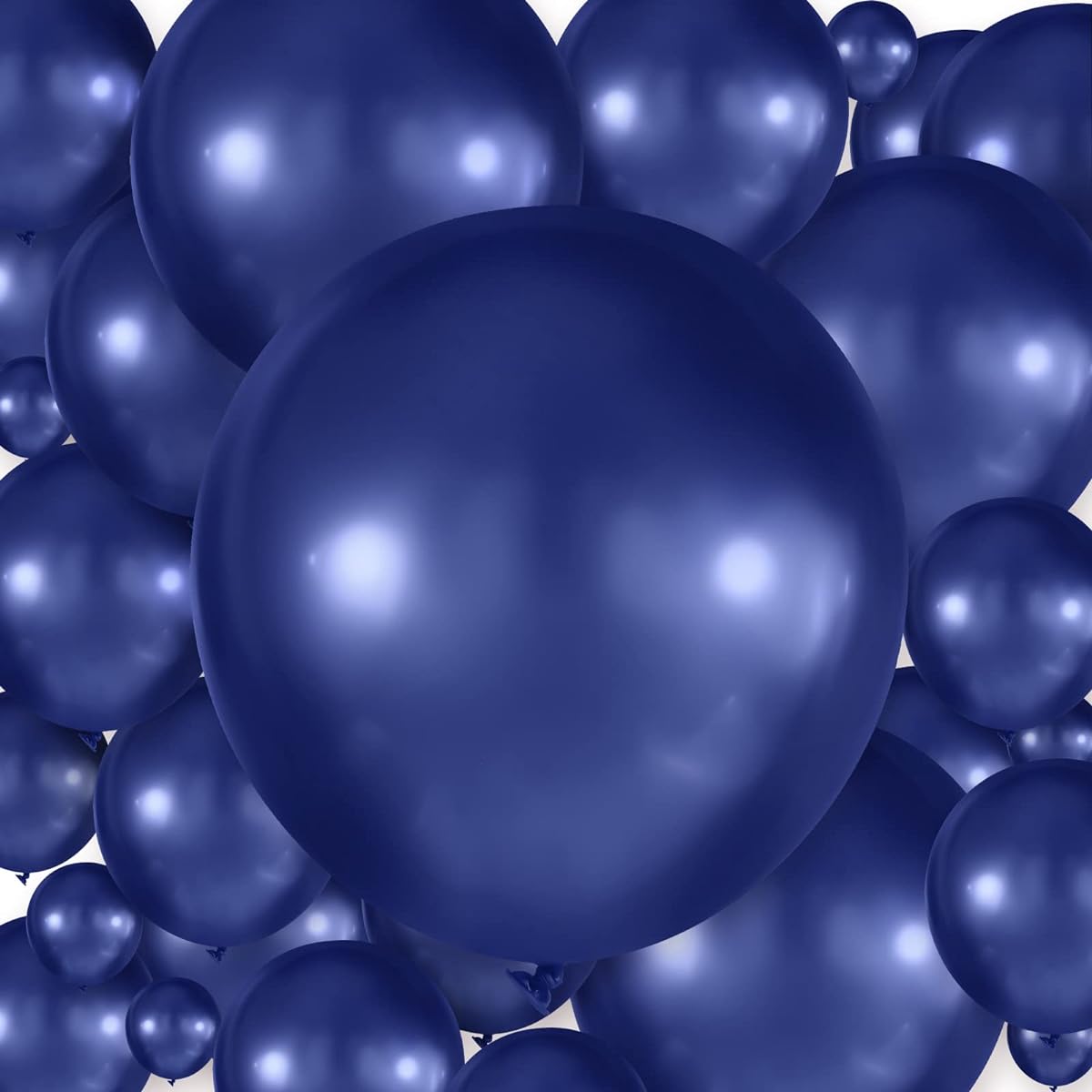 300pcs Latex Balloons Different Sizes 5/10/12/18inch Party Balloons Bulk Anniversary Balloons for Birthday Wedding Baby Shower Party Decorations (Dark Blue)