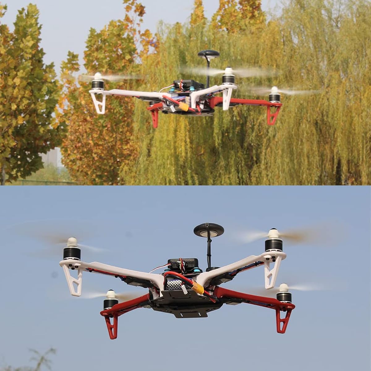 HAWK'S WORK F450 Drone Assembly Kit, Frame + Pixhawk + GPS + Power Module + ESC + Brushless Motor + Props + Battery + Accessories + Guild Book & Video (Set B)