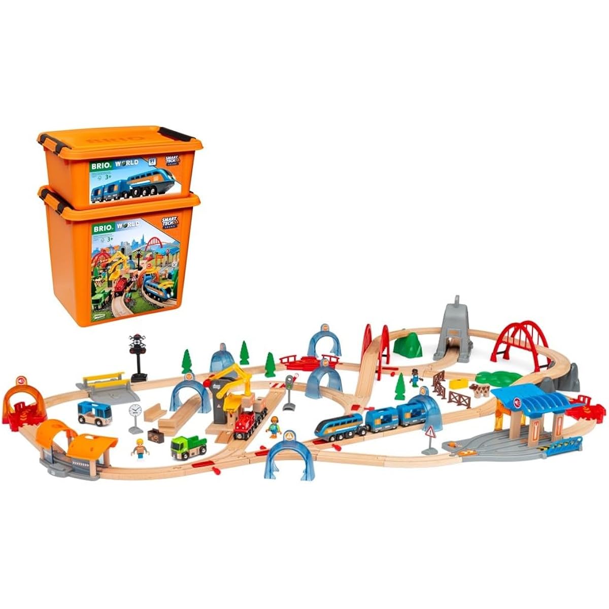 BRIO WORLD Smart Tech Sound Action Tunnel DX Set 33977