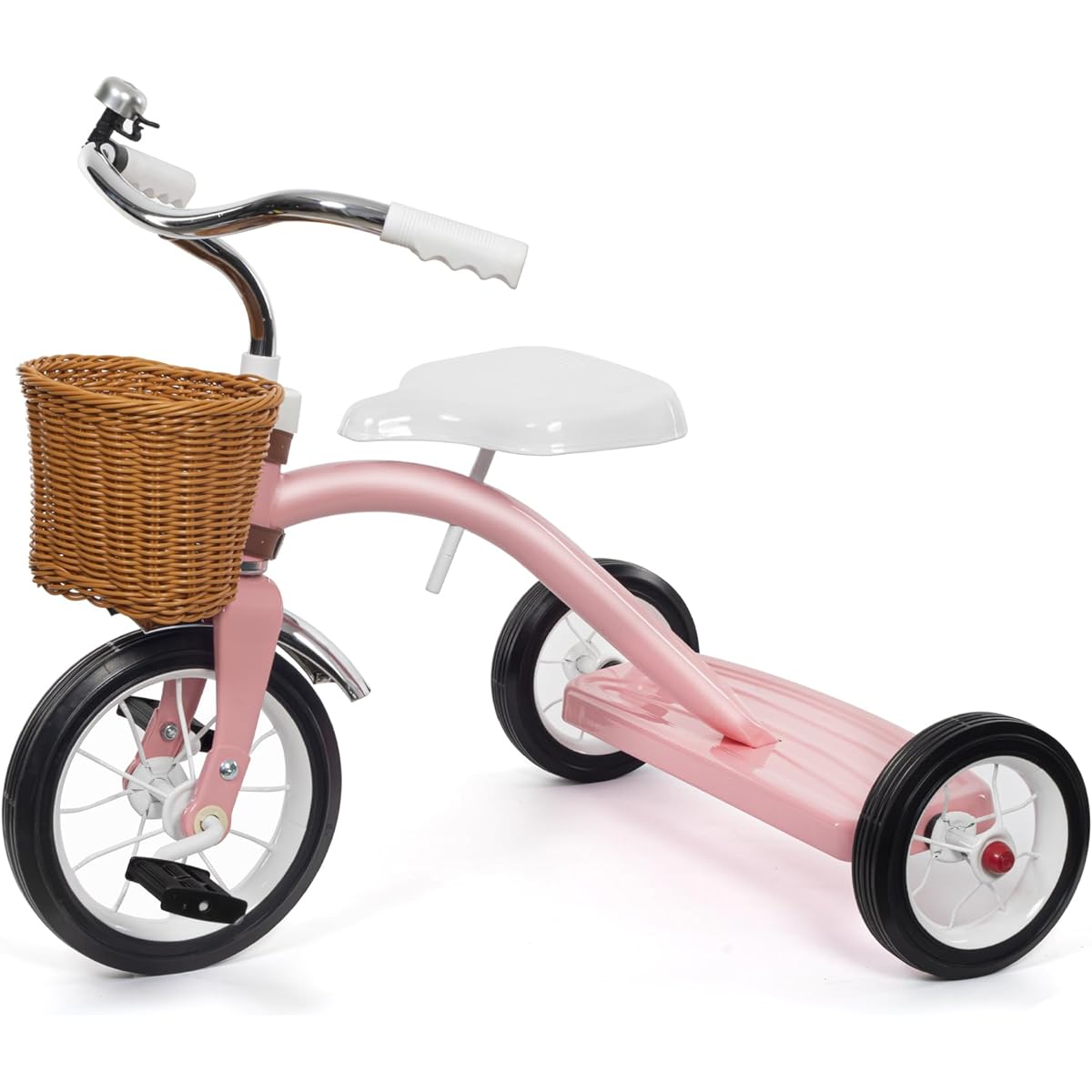 KRIDDO Kids Classic All Metal Tricycle for 2-4 Years Old Pink