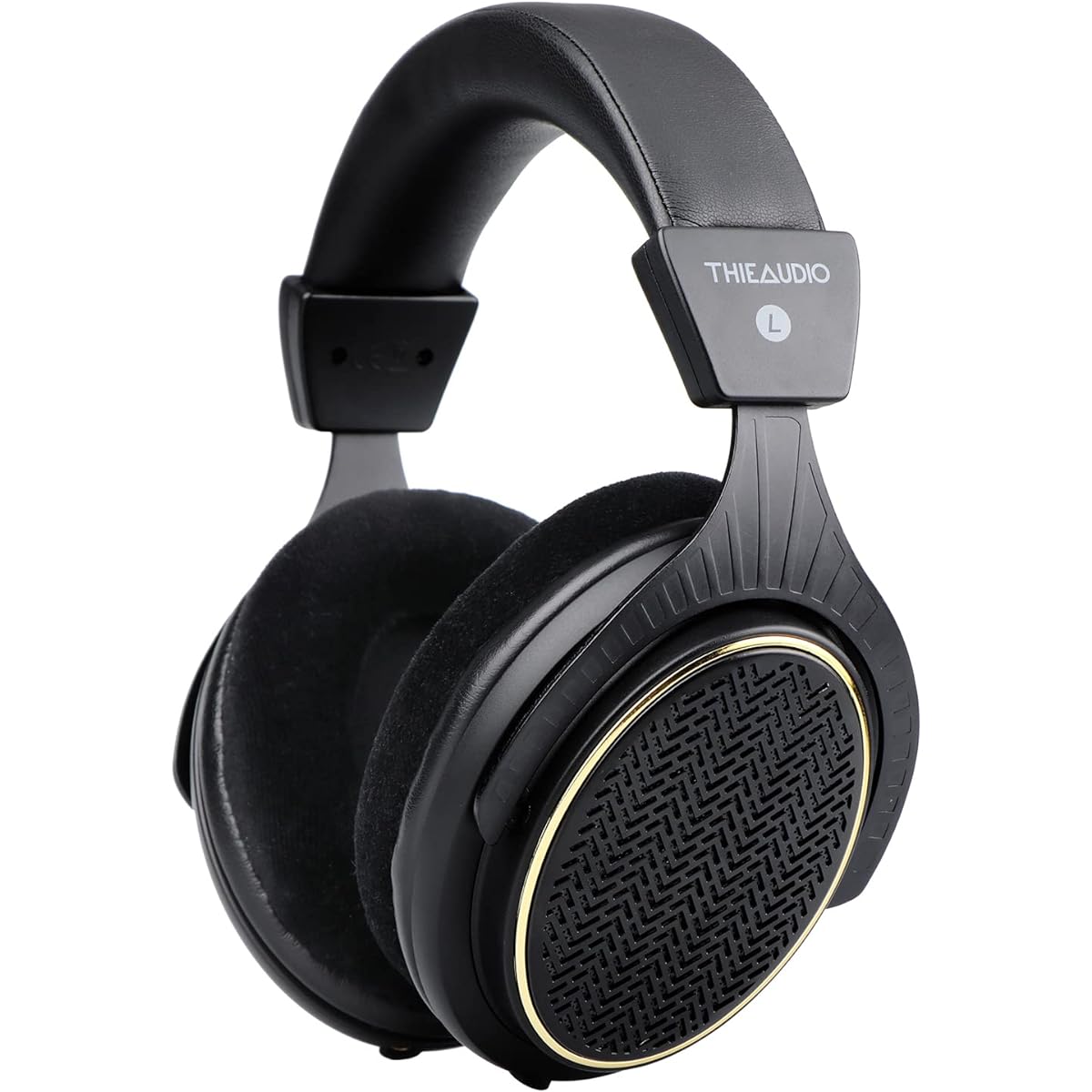 Linsoul Thieaudio Ghost Custom 40mm Dynamic Driver Over Ear Headphones Open Back Reference Tuning with Detachable Cable for Audiophile Studio Musicians Black