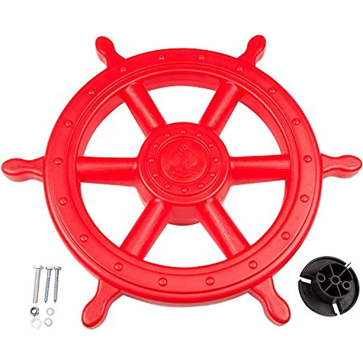 Swing set staffship wheel (red) with SS logo sticker