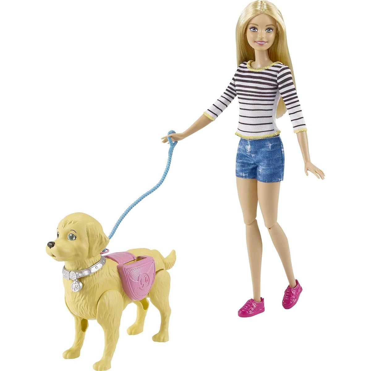 Barbie Girls Walk and Potty Pup with Blonde Doll