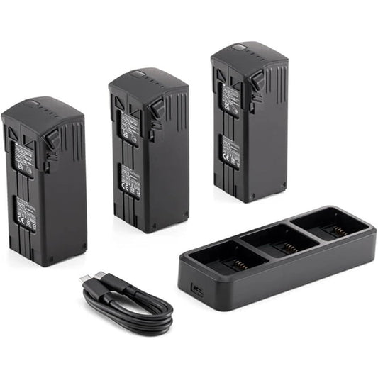 Original Mavic 3 Enterprise Series Battery Kit for DJI Mavic 3 Pro/Mavic 3 Classic/Mavic 3 Enterprise (3 Intelligent Flight Batteries and 1 Mavic 3 Battery Charging Hub (100W)