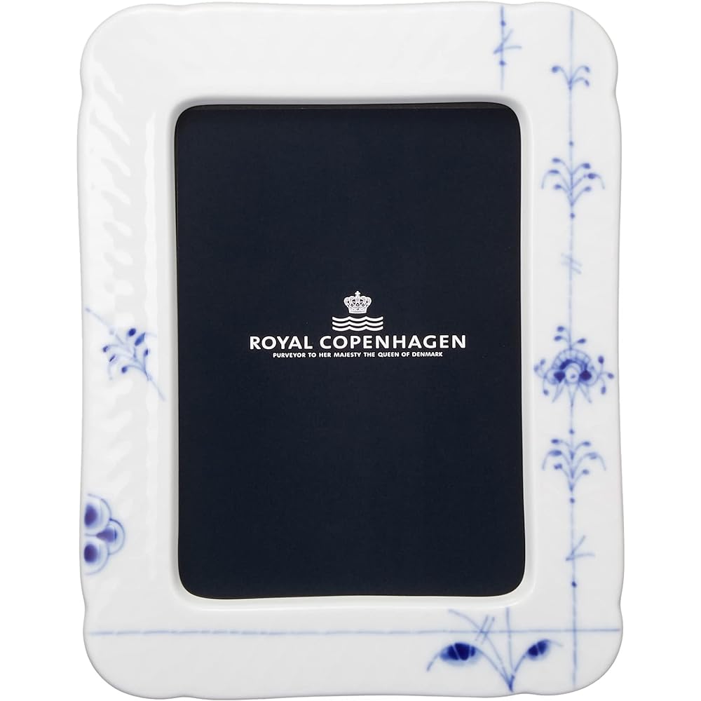 [Regular Imported Product] Royal Copenhagen Blue Palmette Photo Frame Wedding Gift Present 1017430