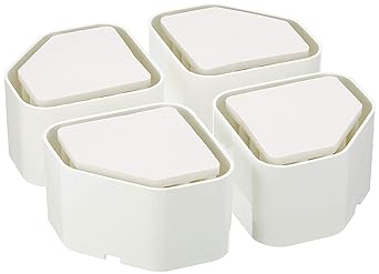 INABA DENKO Anti-vibration raising stand for washing machine Funbaruman OP-SG600 White 5 bags set