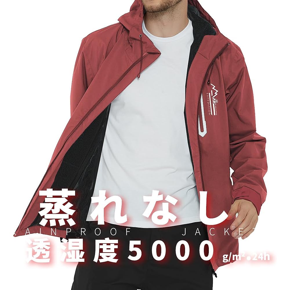 [Arashiyama] Men's Golf Rain Wear, Top and Bottom Set, Bike Coat, Rain Suit, Mountain Parka, Golf, Mountain Climbing, [Cold Protection, Waterproof, Windproof], Outdoor Windbreaker, Fishing, Bicycle, Commuting