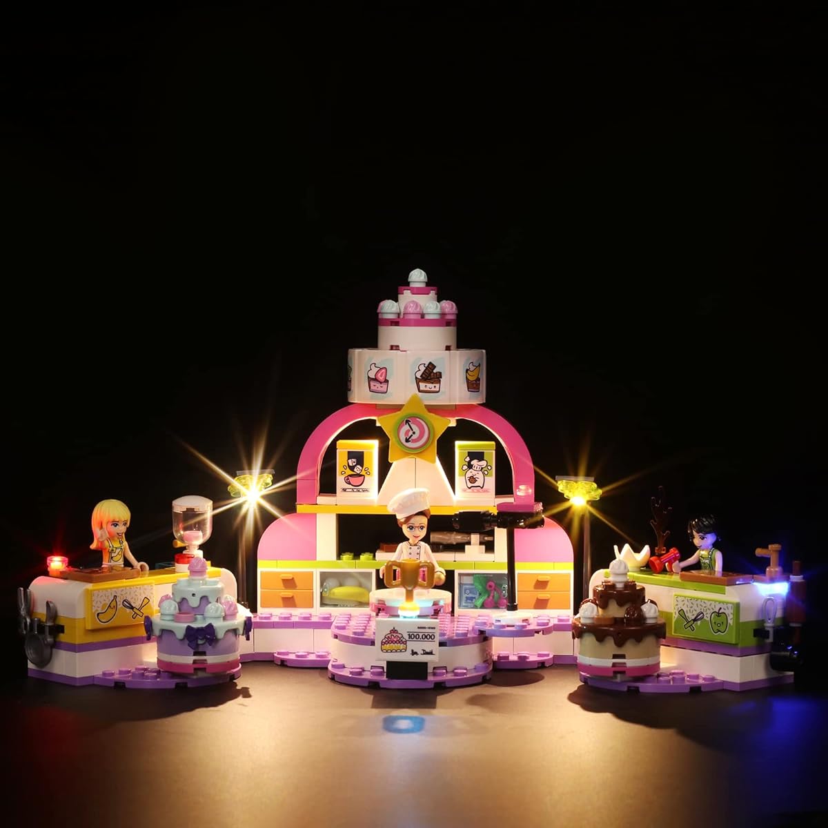 LED Light Kit for Lego 41393 LED Lighting Set Baking Competition Building Set (Only Light Kit, No Lego or Model)