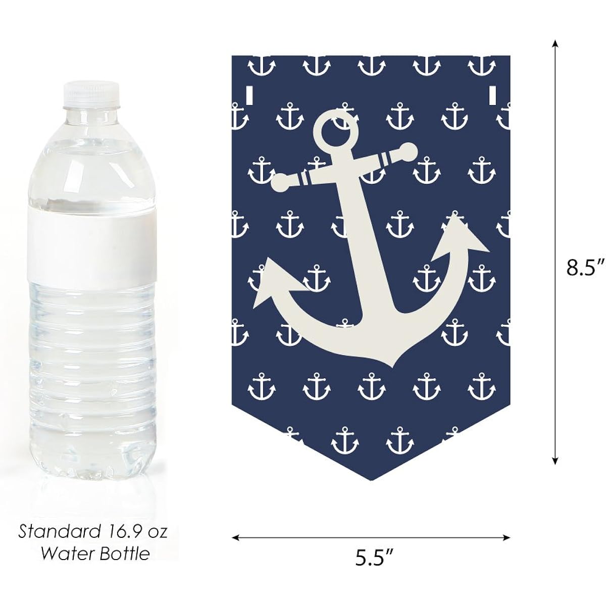 Ahoy - Nautical - Birthday Party Bunting Banner - Anchor Party Decorations - Happy Birthday