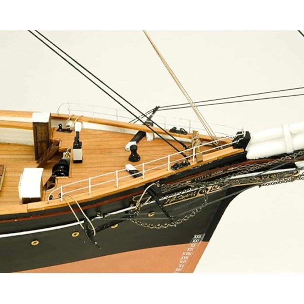Woody Joe 1/100 Cutty Sark with sail wooden model assembly kit