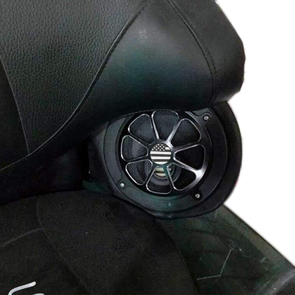 GUAIMI Motorcycle Audio Fairing Mount Speaker Grill Cover Harley Touring Street Glide FL Trike 1996-2013 (American Flag)