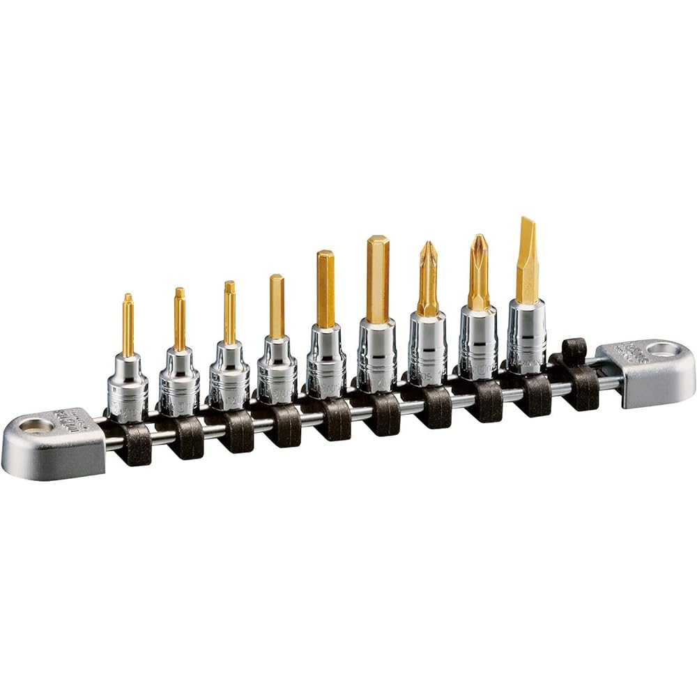 Kyoto Machinery Tools (KTC) Nepros 6.3sq. Hexagon Bit Socket Set [9 pieces]