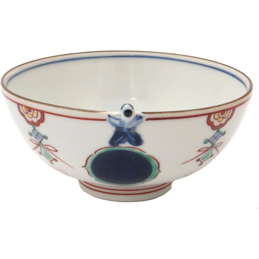 Kyoto ware, Kiyomizu ware, Shihogama Chazuke, small, Aka Eto Shozui, B4-4 small