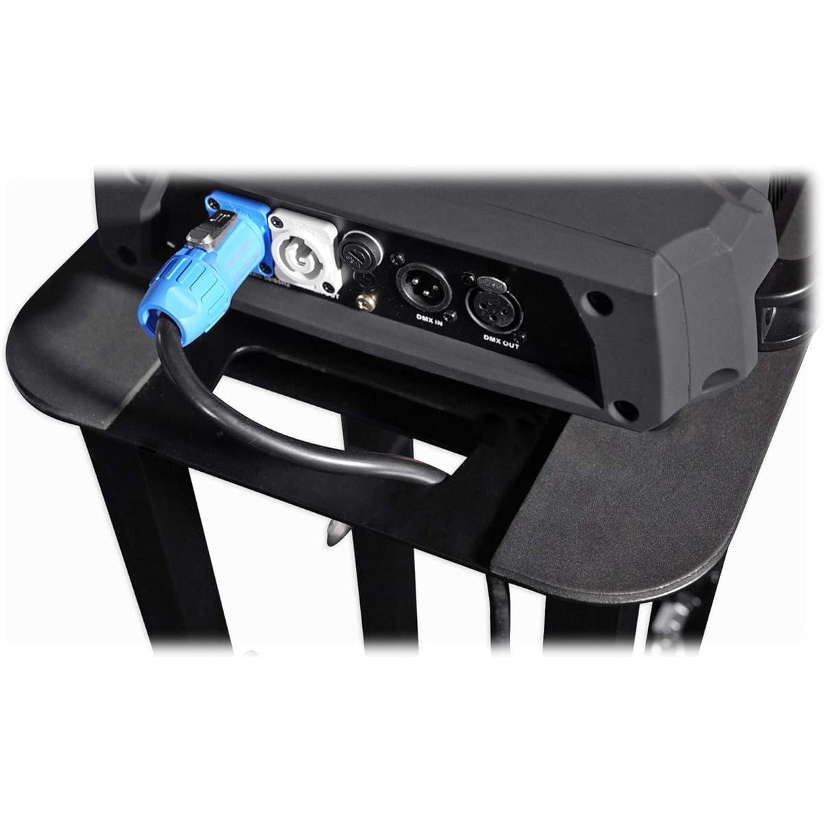 (1) Rockville RTP32B Totem Moving Headlight Stand + Black + White Scrim + Carry Bag