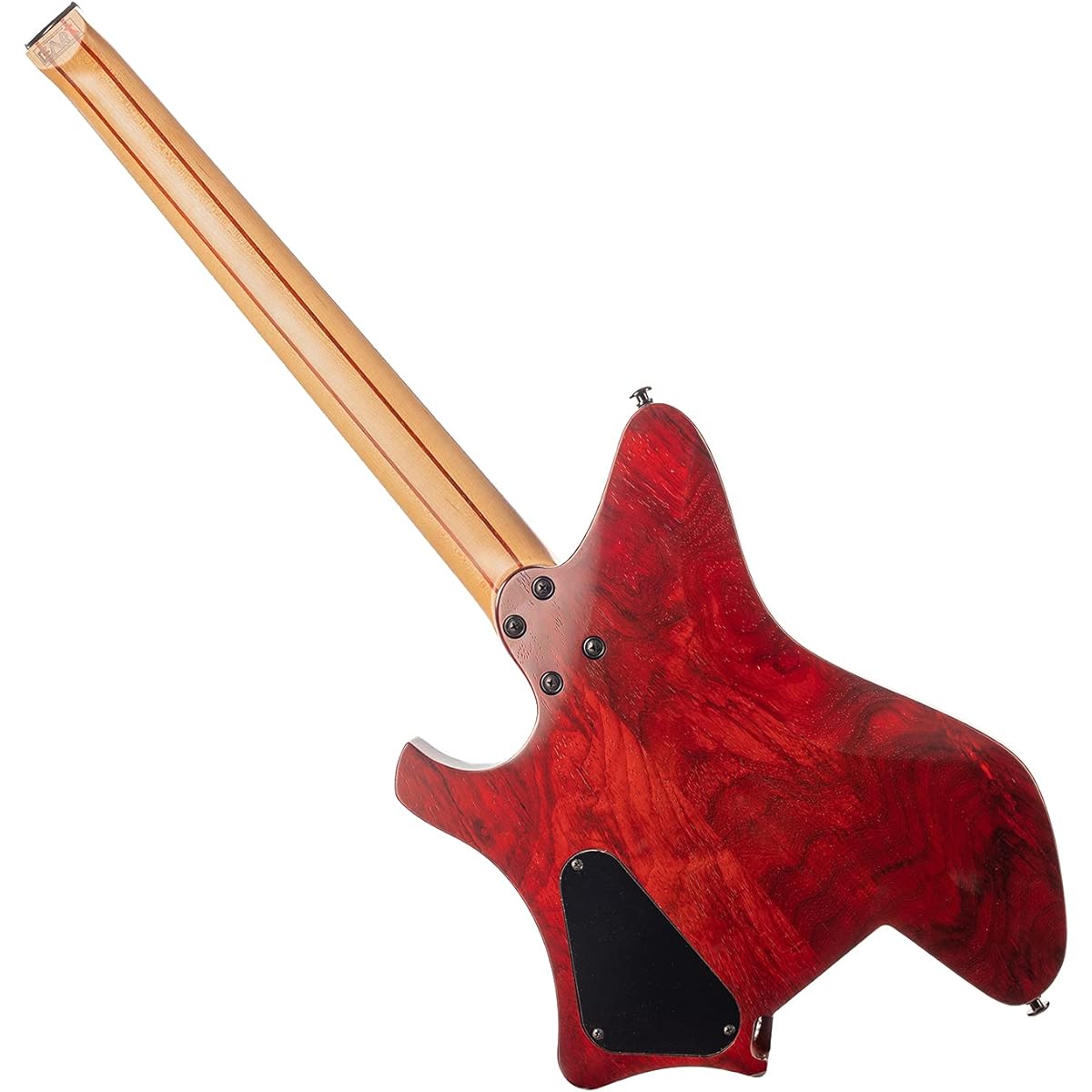 EART Electric Guitar Headless Fixed Bridge 6 String Travel Guitar Ultra Light Performance Right Solid Body Electric Guitar