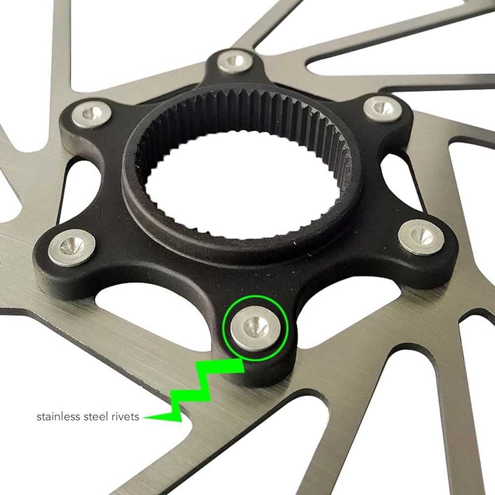 140mm Disc Brake Rotor Bicycle Centerlock Disc Rotor Increased Friction Coefficient Stainless Steel