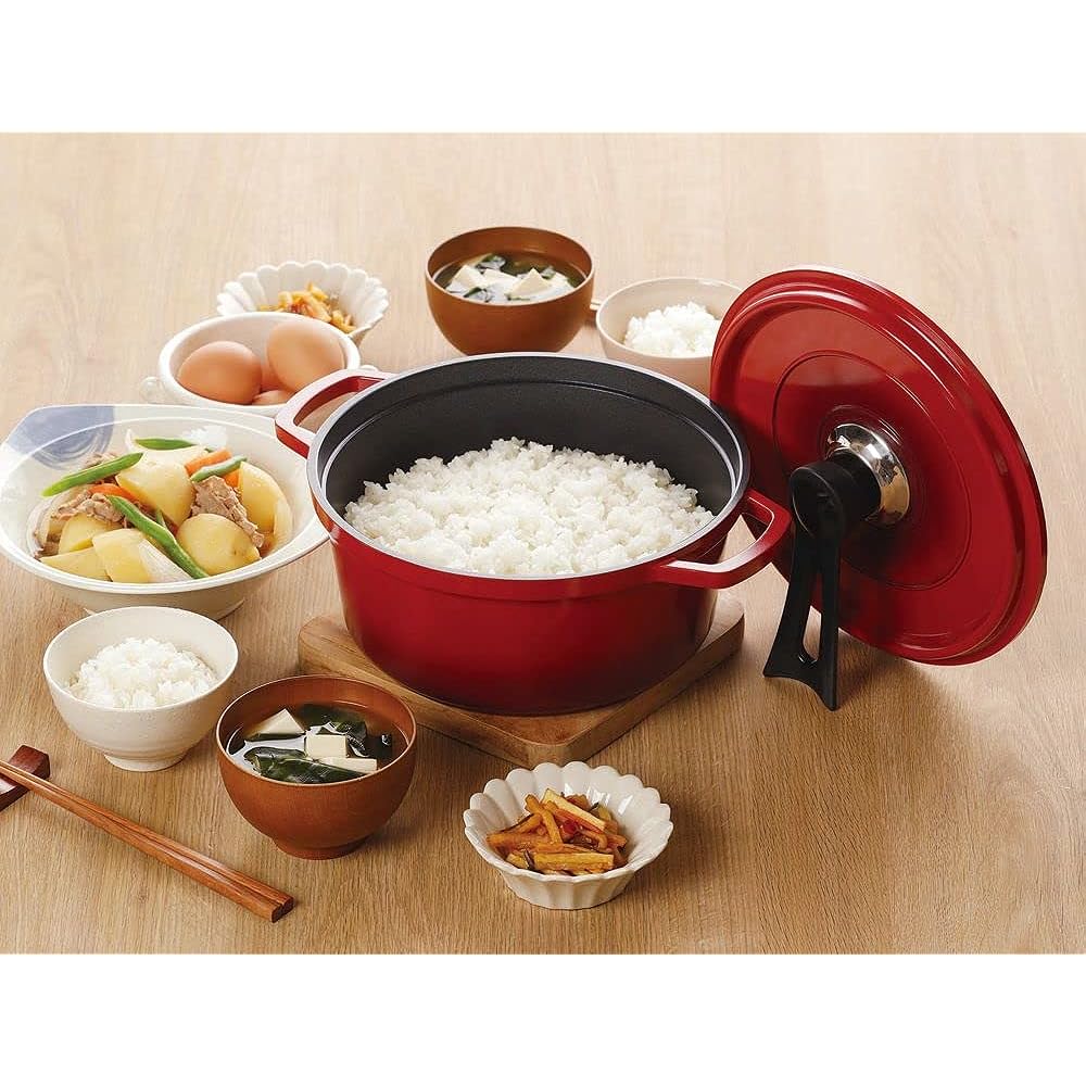 Kakusei Diamond Coat Anhydrous Cooking Multifunctional Pot 24cm Diamond Coat Cuccal IH Compatible Heat Retention Recipe Included